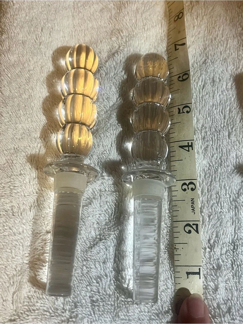 Villeroy & Boch Crystal Wine Bottle Stoppers - Set of 6, all in excellent cond